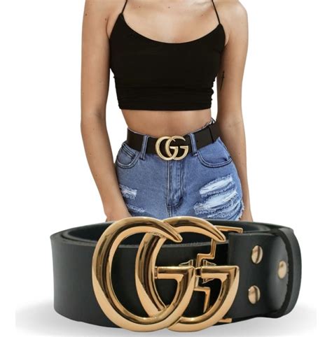 cinto preto feminino gucci